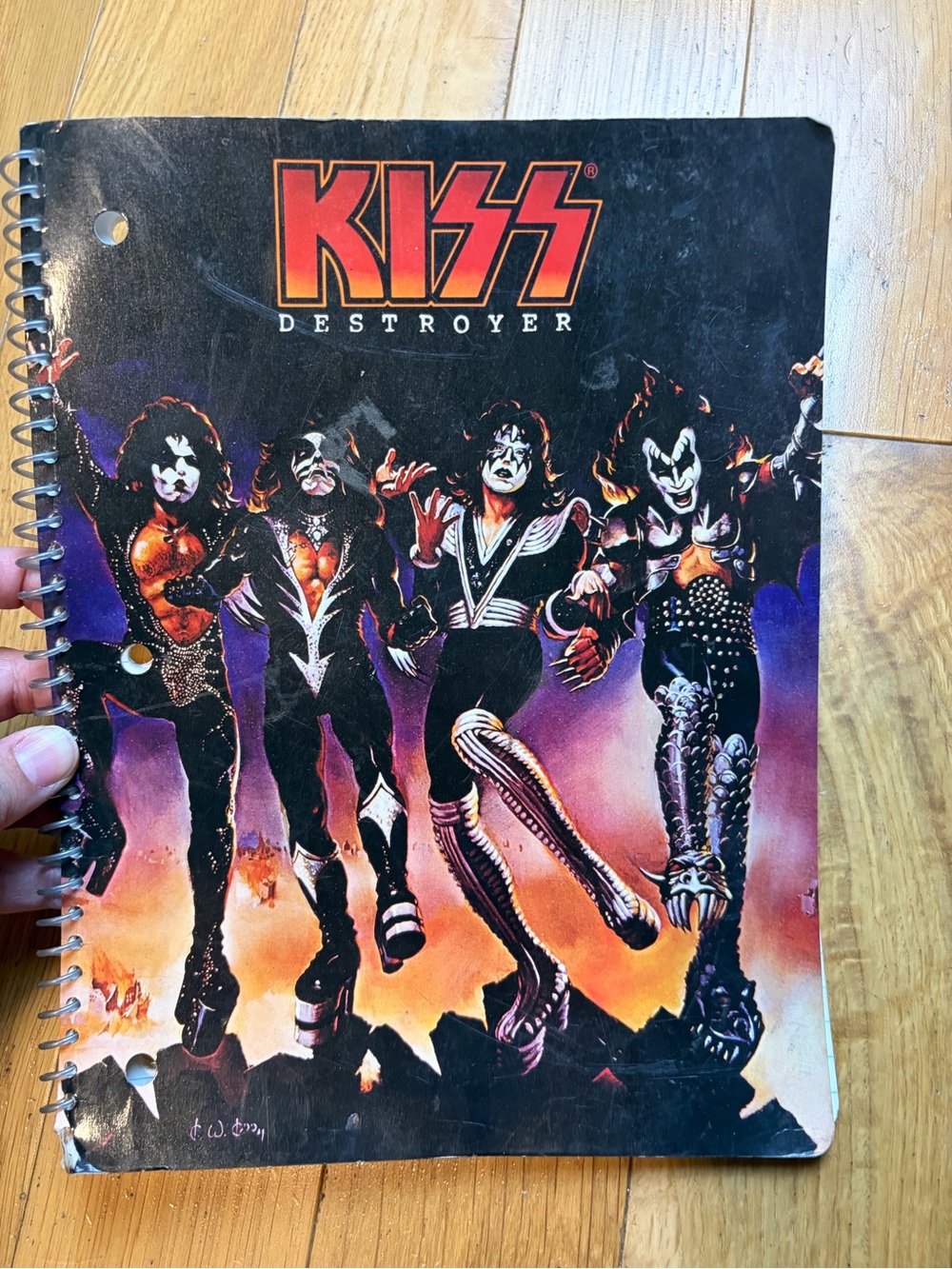 KISS Destroyer Spiral Notebook vintage